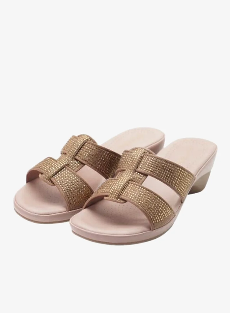 Michelle Morgan Dark Pink 092-3112 Michelle Morgan Ladies Mid Heel Sandals 514RJ313 Dark Pink for Women | Best Price UAE
