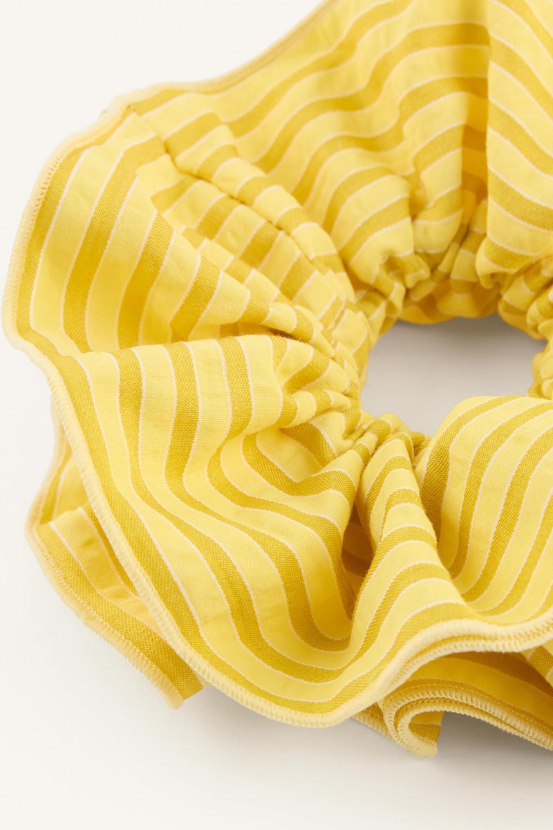 DeFacto Yellow Woman Woman Yellow Striped Hair Tie Casual - Image 3