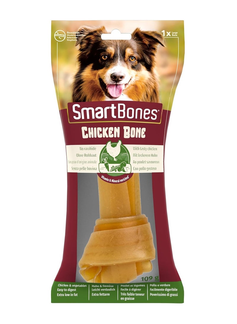 SmartBones Large Chicken Bone Rawhide Free Chew Dog Treats - Image 1