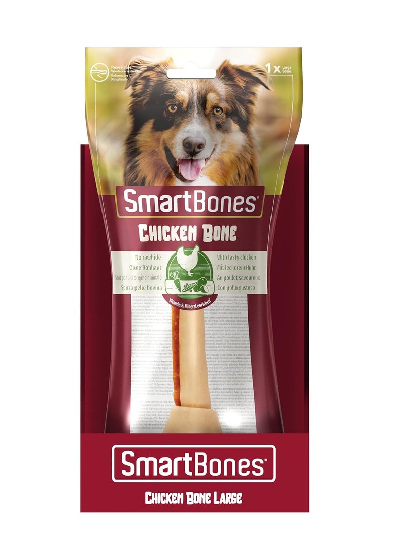 SmartBones Large Chicken Bone Rawhide Free Chew Dog Treats - Image 3