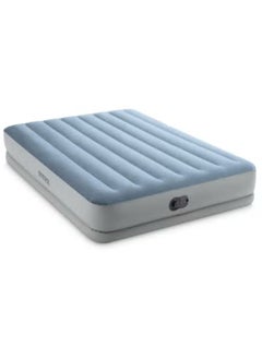 Dura-Beam Plus Comfort Queen Air Bed | High-Rise Inflatable Mattress with Built-in Pump | FiberTech Technology | Plush Comfort for Travel & Camping | FastFill USB Pump Included | 203x152x36CM Airbed | Easy Setup, Portable, Durable & Supportive