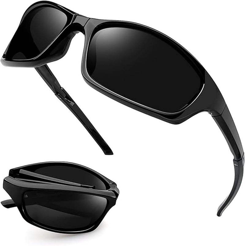 Joopin Sunglasses Sport Men Women UV Protection Lightweight TR90 Frame Rectangular Polarized Sunglass Running Cycling Driving Fishing - Image 1