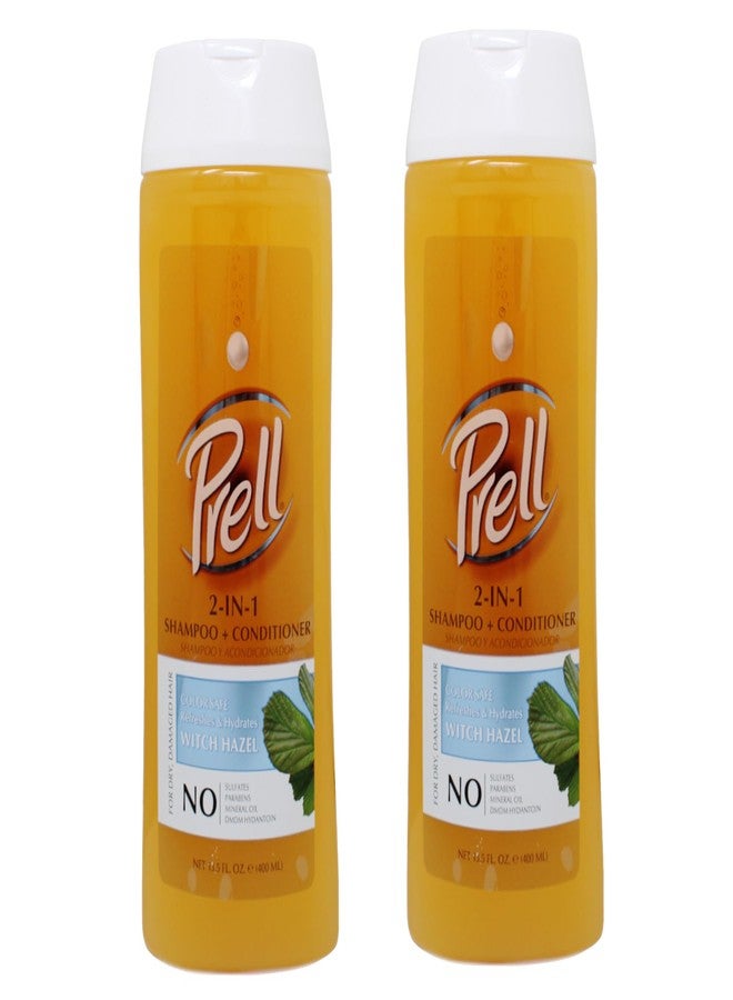 Prell Witch Hazel Color Safe Refreshes & Hydrates 2-in-1 Shampoo + Conditioner for Dry, Damaged Hair, 13.5 fl.oz (Pack of 2) - Image 5