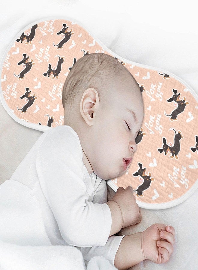 KICPOAY Muslin Baby Burp Cloths, Cute Dachshund Dog Muslin Baby Rags Comfy Soft Absorbent in for Newborn Boys and Girls 2 Piece 22 x 11 Inch - Image 3