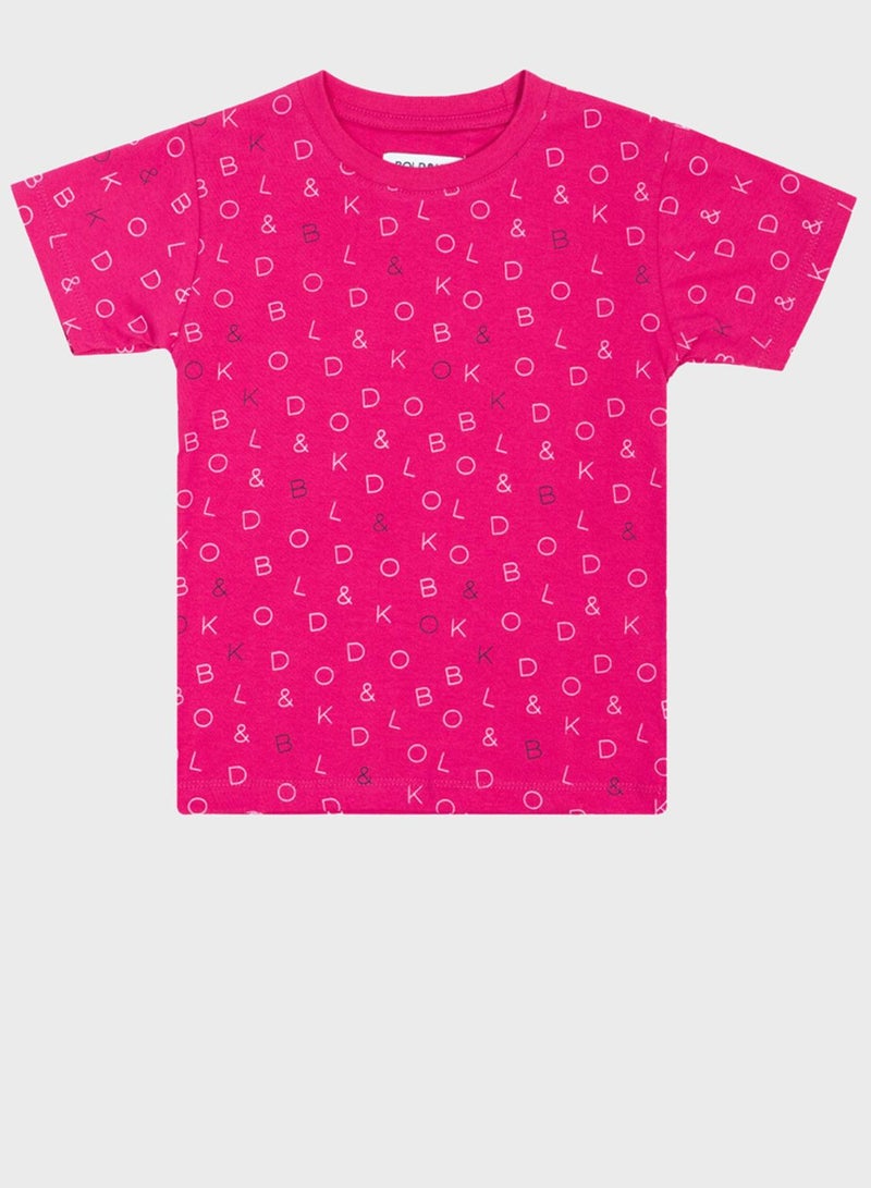 BOLD&KO Kids Aop Signature T-Shirt - Image 1