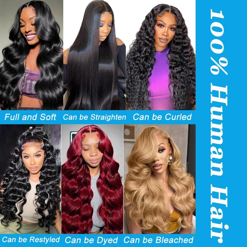 Superfect Human Hair Bundles Body Wave Bundles Human Hair 18 20 22 Inch 12A 100% Unprocessed Brazilian Virgin Hair Quick Weave Natural Black Hair Extensions - Image 4