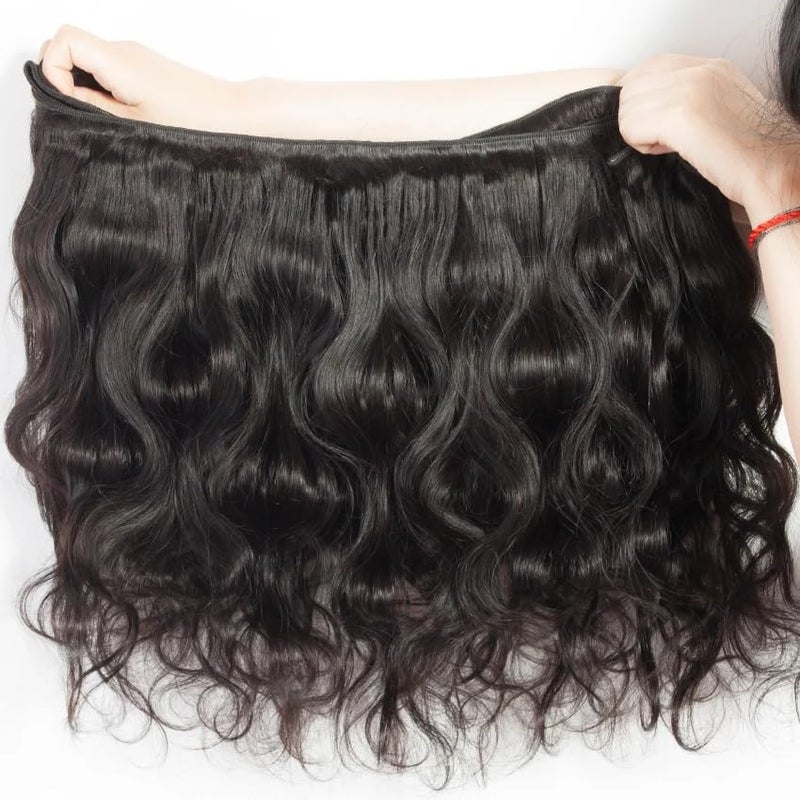 Superfect Human Hair Bundles Body Wave Bundles Human Hair 18 20 22 Inch 12A 100% Unprocessed Brazilian Virgin Hair Quick Weave Natural Black Hair Extensions - Image 5