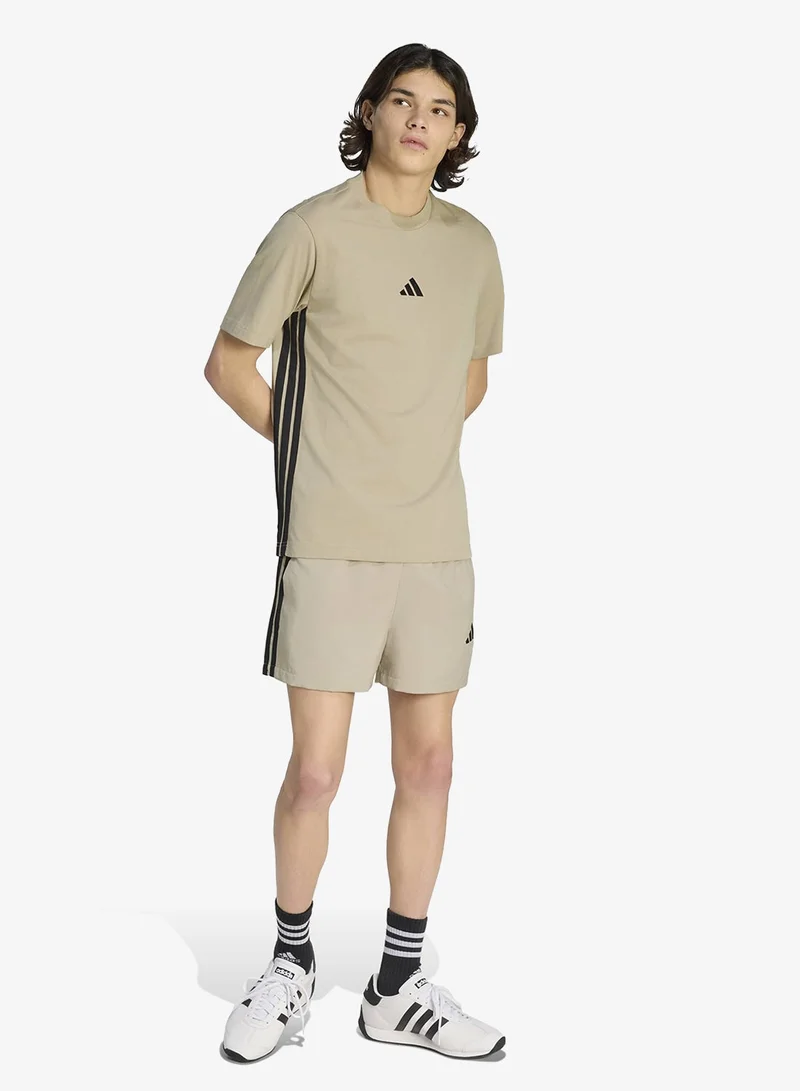 Adidas  3 Stripes Single Jersey T-Shirt for Men | Best Price UAE