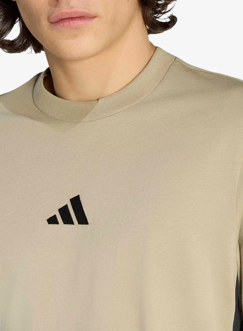 Adidas  3 Stripes Single Jersey T-Shirt for Men | Best Price UAE
