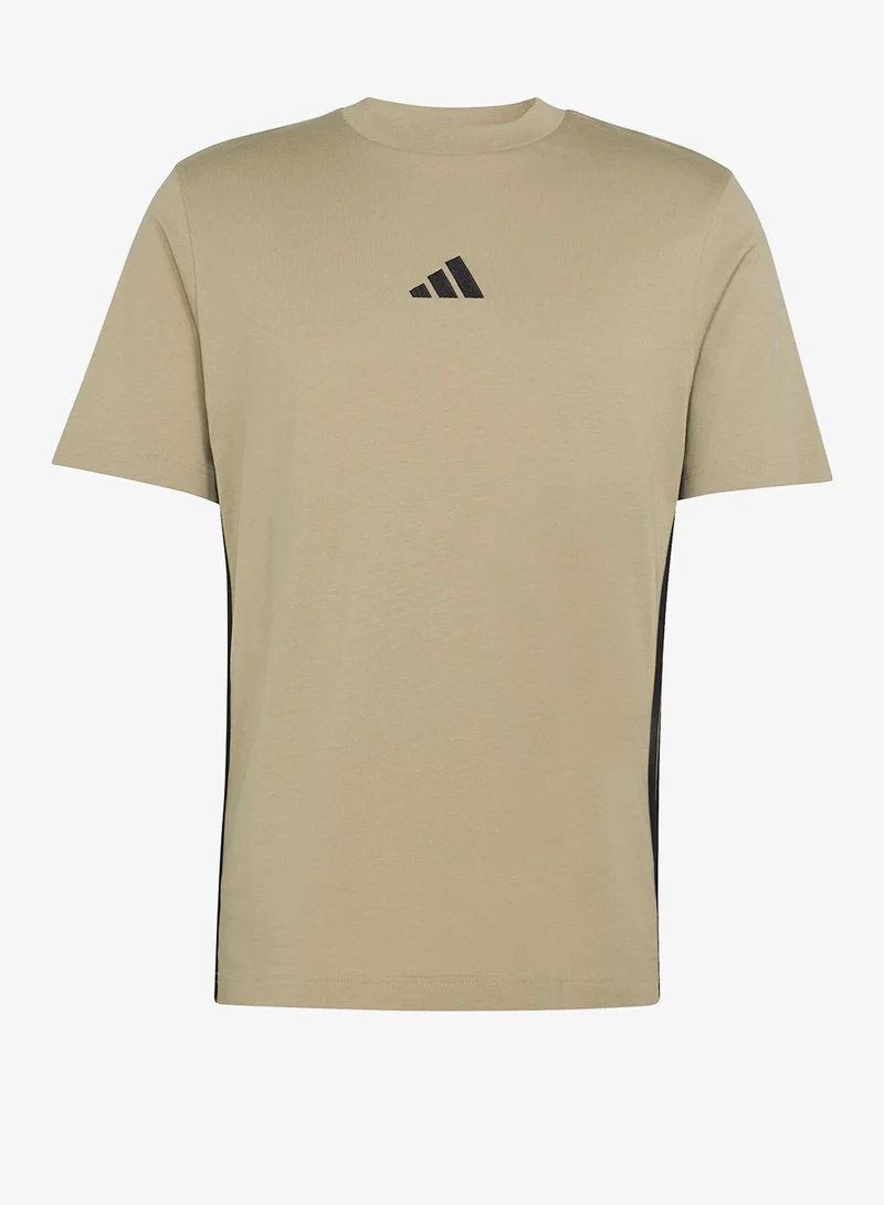 Adidas  3 Stripes Single Jersey T-Shirt for Men | Best Price UAE