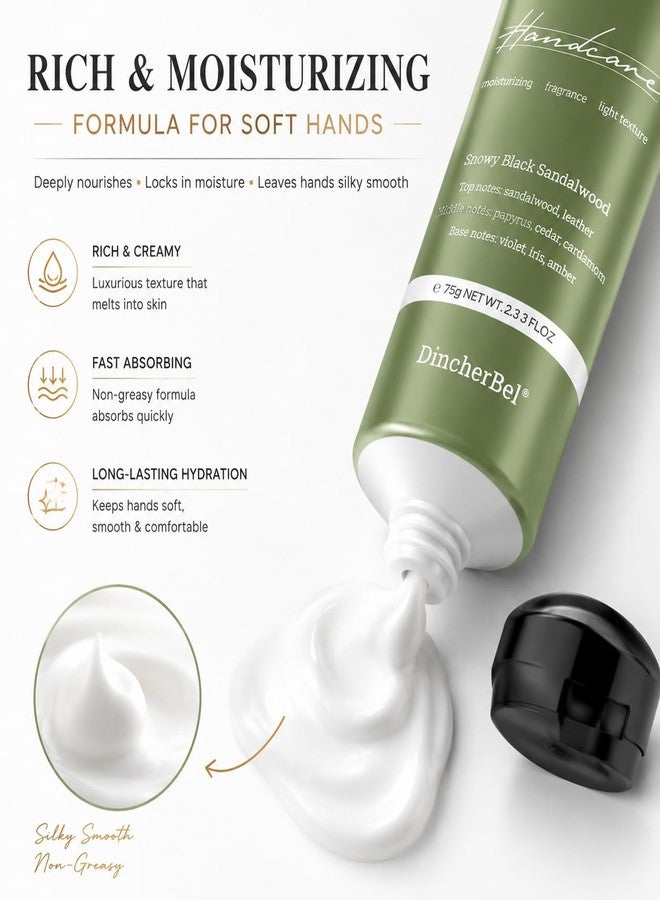 DincherBel Hand Cream Gift Set, Travel Size Hand Lotion, 6 x 2.33oz/75ml - Image 5