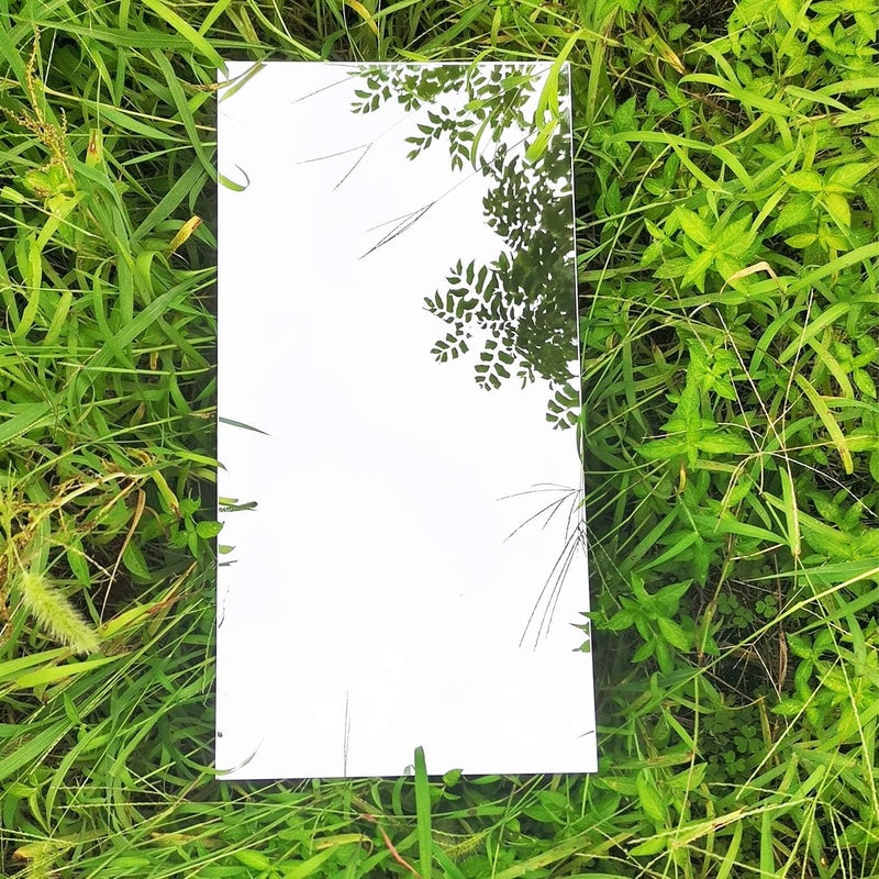 JING 12" x 24" 1/8" Acrylic Mirror Sheet - 3mm Platic Silver Safety Mirror - Plexiglass Bathroom Mirror Board - Durable Un-Break - for Gym Dance Studio Room Depot Nursery Home Decoration Mirror… - Image 4