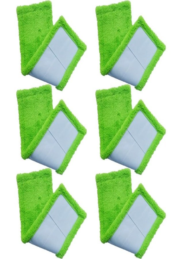 Rinakou 6 Pack Replacement Microfiber Hardwood Floor Mop Refill Compatible with 3M Scotch-Brite M-005 Floor Mop Wet/Dry Use - Image 1