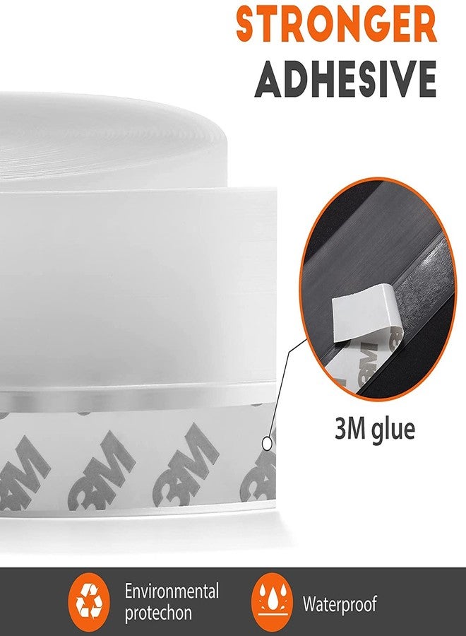 Delzon Silicone Seal Strip Door Strip Bottom for Doors Silicone Sealing Sticker for Bathroom Sliding Doors Waterproof Windproof Insects Proof (5 Meter/ 45mm) - Image 4
