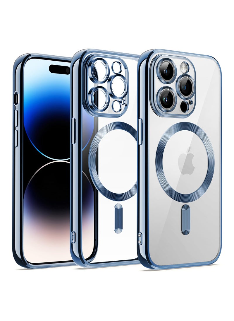BORTONY - iPhone 14 Pro Max Case Compatible with Magsafe Magnetic Wireless Charging Camera Lens Protector Anti-Scratch Slim Electroplated Cover for Apple iPhone 14 Pro Max - Image 1