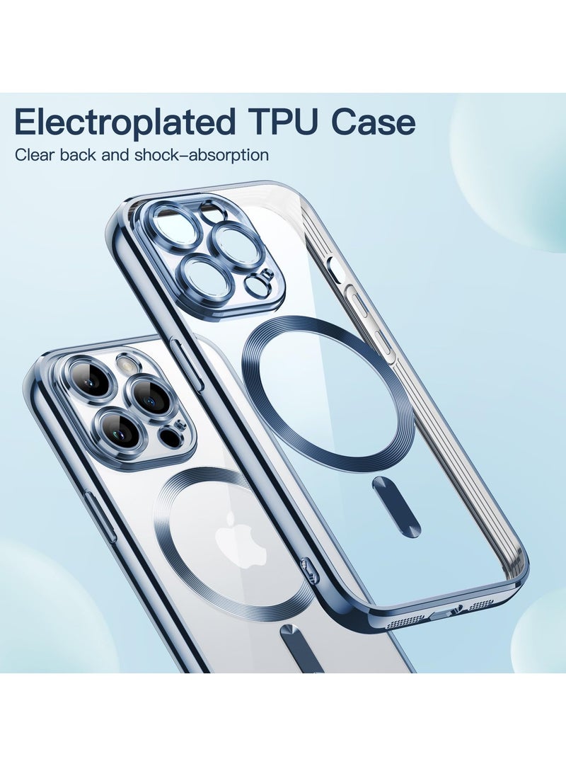 BORTONY - iPhone 14 Pro Max Case Compatible with Magsafe Magnetic Wireless Charging Camera Lens Protector Anti-Scratch Slim Electroplated Cover for Apple iPhone 14 Pro Max - Image 1