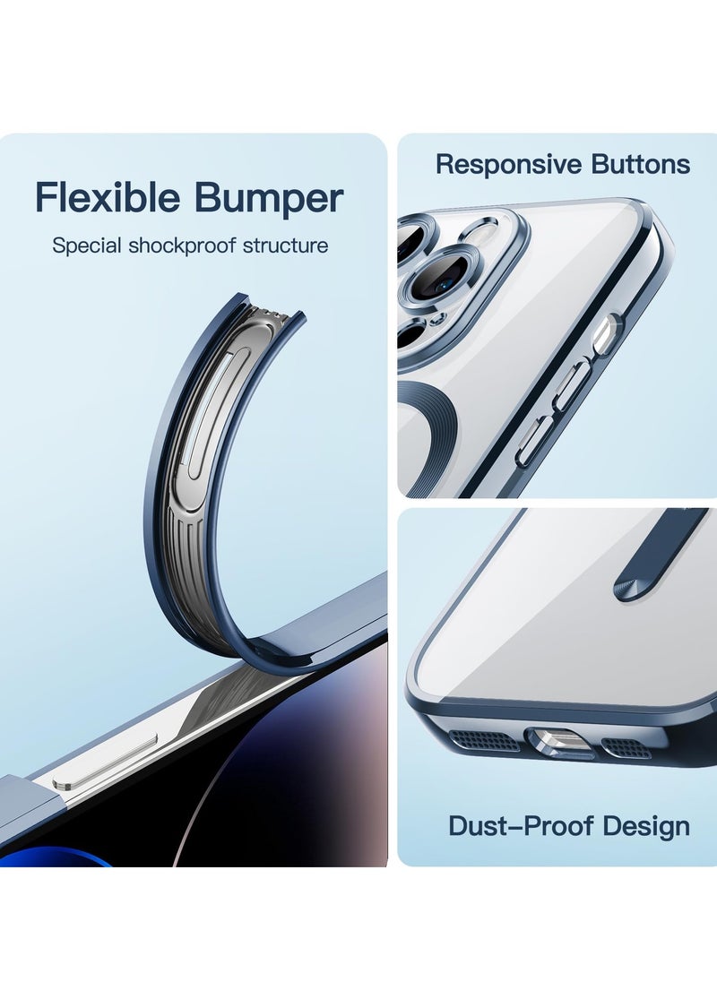BORTONY - iPhone 14 Pro Max Case Compatible with Magsafe Magnetic Wireless Charging Camera Lens Protector Anti-Scratch Slim Electroplated Cover for Apple iPhone 14 Pro Max - Image 1