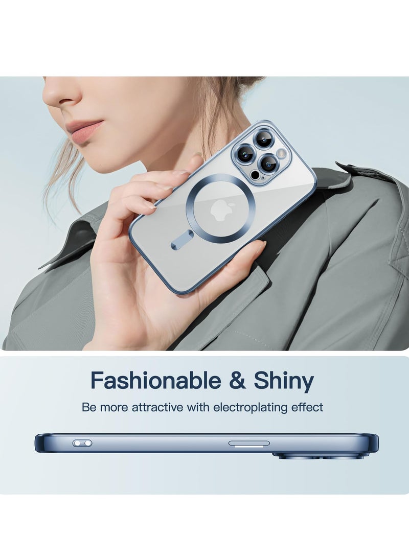BORTONY - iPhone 14 Pro Max Case Compatible with Magsafe Magnetic Wireless Charging Camera Lens Protector Anti-Scratch Slim Electroplated Cover for Apple iPhone 14 Pro Max - Image 1