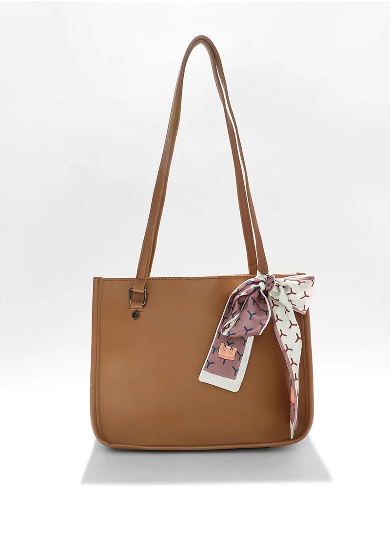 Haute Sauce Tan Trendsetter Beige Handbag