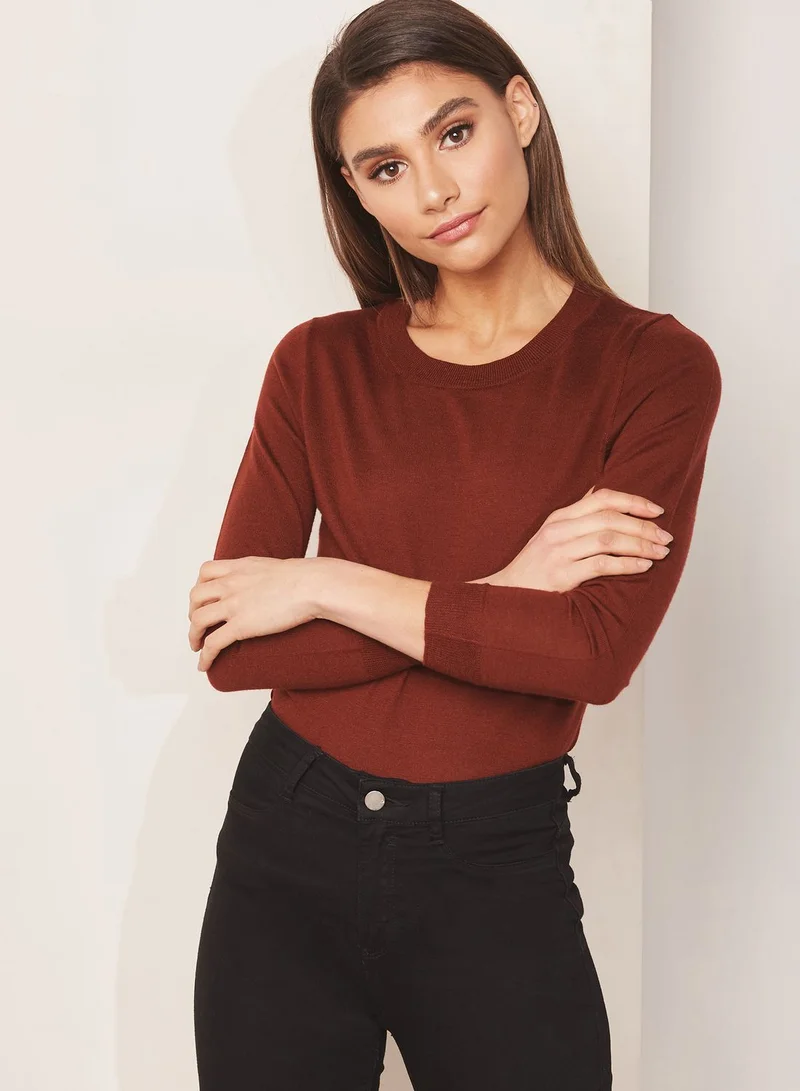 j.crew Crew Neck Fine Gauge Sweater