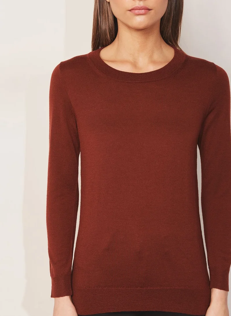 j.crew Crew Neck Fine Gauge Sweater
