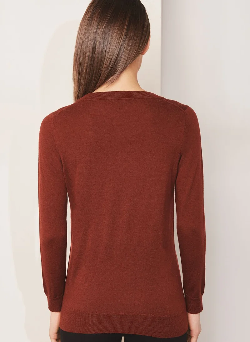 j.crew Crew Neck Fine Gauge Sweater