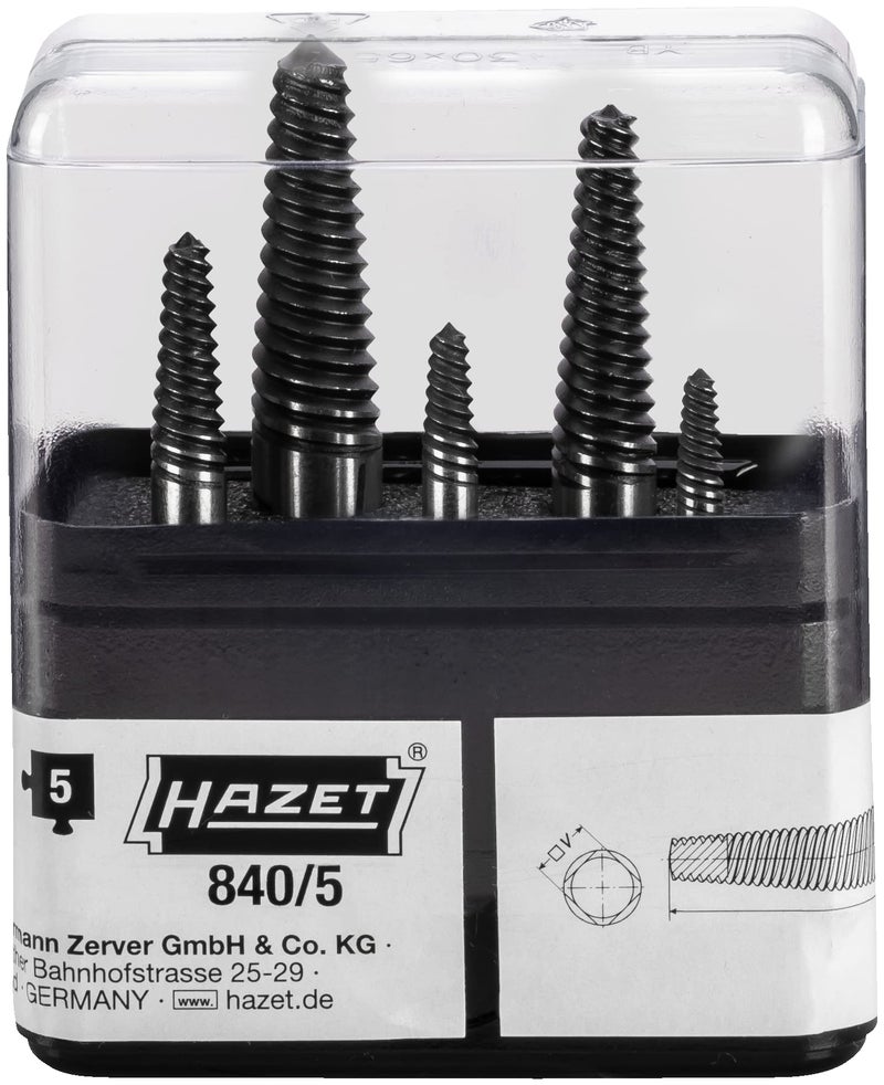 Hazet 840/5 Screw Extractor Set 5 Piece - Image 3