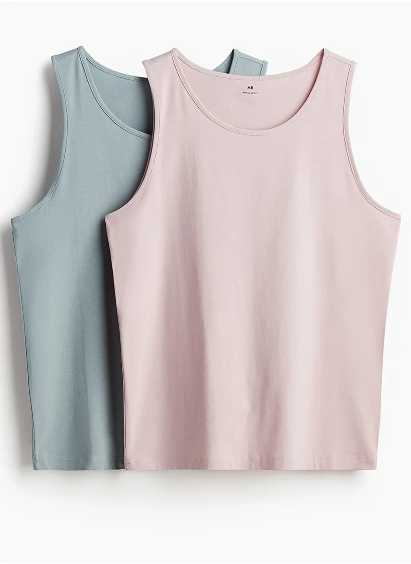 اتش اند ام 2-Pack Vest Tops Regular Fit