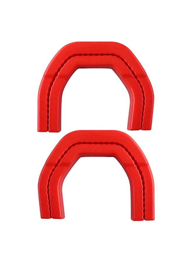 For Dodge 2019-2024 Ram 1500 Trailer Hitch, Front Trailer Hitch Cover Decorative Accessory, Red, One Pair. - Image 1