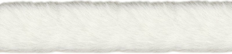 Wrights منتجات رايتس بساطة حواف الفرو 2" X6yd، أبيض - Image 1