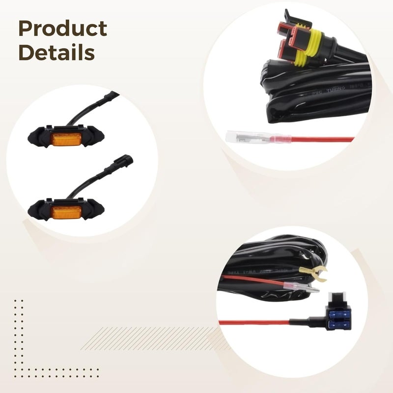 4 Pcs Led Grille Lights for Rav4, Amber Style Lights, Abs, No-Damage Installation, Plug & Play - Image 5