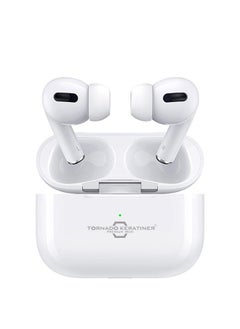 Tornado Keratiner JR-T03S Pro TWS In-Ear Earphones Wireless Earbuds With Replacement Eartips And Protective Case Standard Version White  - Image 1