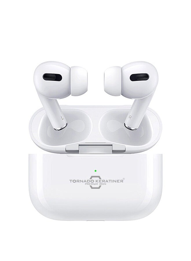 Tornado Keratiner - JR-T03S Pro TWS In-Ear Earphones Wireless Earbuds With Replacement Eartips And Protective Case Standard Version White - Image 1