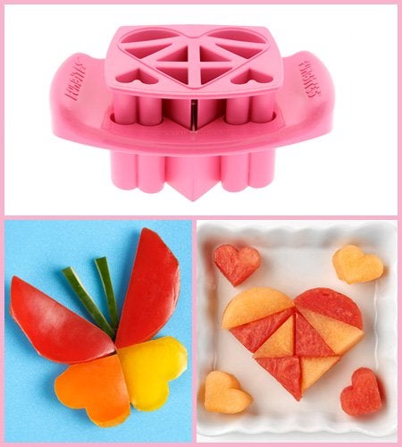 FunBites Food Cutter Green Squares/Pink Hearts/Orange Triangles, Sandwich Cutter for Kids, Bento Lunch Box Accessory Cuts Food into Bite-Size Shapes, Great for picky eaters. - Image 5