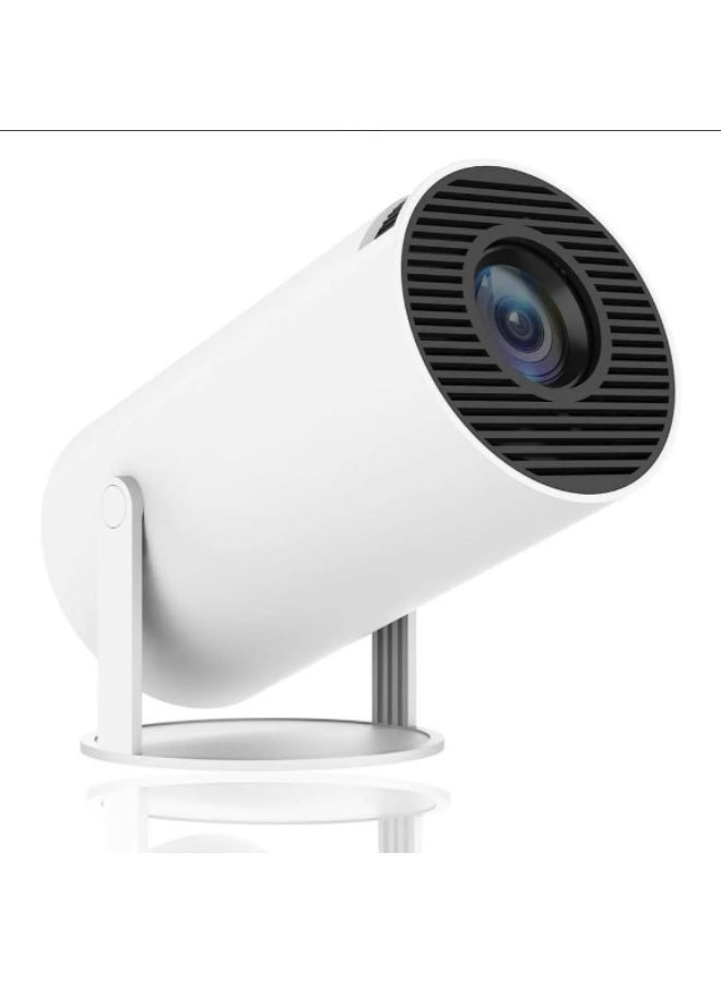LINKUP Link Up Portable Smart Projector - Native 1280*720 Resolution (4K Support), Android 11 OS, WiFi 6 & Bluetooth 5.0, 160 ANSI Lumens - White. - Image 1