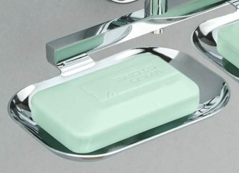 iSTAR 304 Grade Stainless Steel Double Soap Dish - Stylish & Durable Soap Holder for Bathroom, Dual Soap Tray Design, Soap Stand, and Bathroom Accessories (Silver) - Image 2