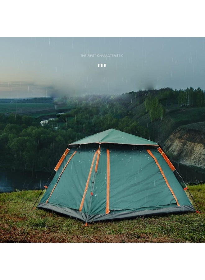73Hours Premium Outdoor Expedition Tent for 4-8 Person with Instant Pop-Up Frame, Waterproof Coating, Big Front Shelter Awning, Mesh Ventilation System  Strong Poles – Perfect for Camping, Road Trips, Beach Use, Hiking  Weekend Adventures - Image 3