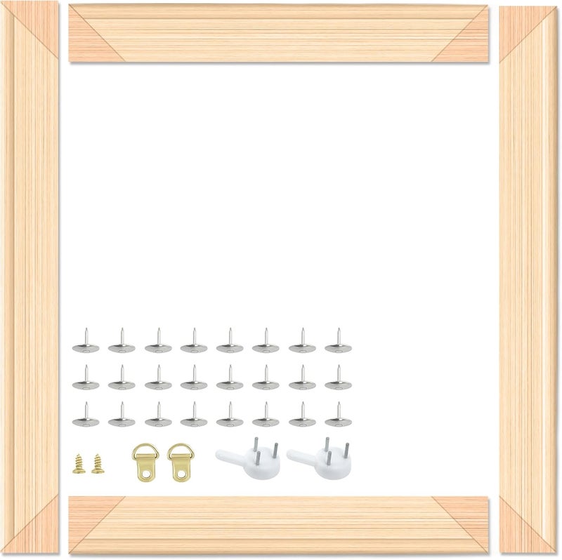 فولينج إن أرت أشرطة شد القماش DIY من ، مجموعة تأطير قماش 16x20، إطارات شد خشبية للوحات القماش والملصقات والمطبوعات - Image 1
