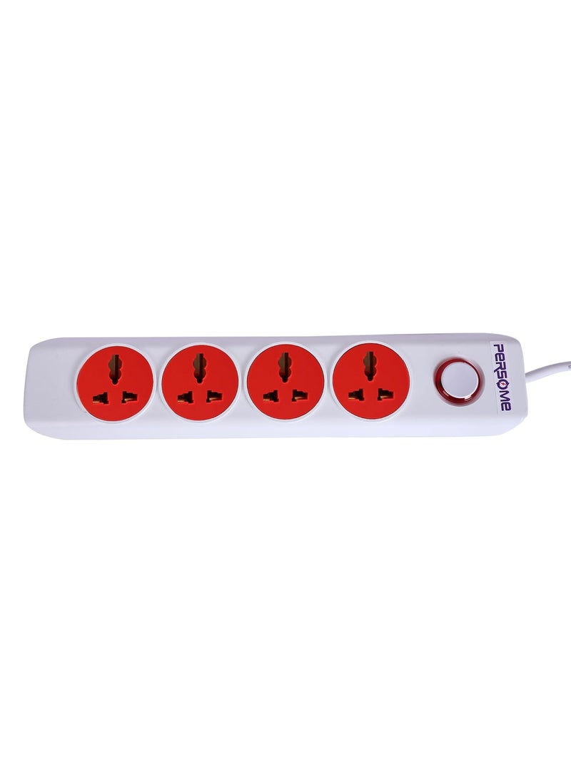 Persome Persome 41 Extension Board 4 Universal Socket with Single Switch Long Cord Led Indicator for Office and Home Appliances  - Image 2
