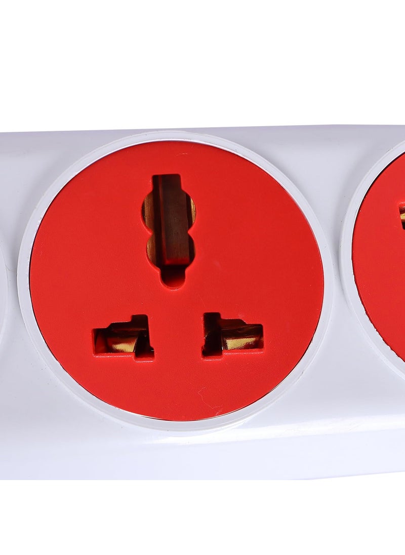 Persome Persome 41 Extension Board 4 Universal Socket with Single Switch Long Cord Led Indicator for Office and Home Appliances  - Image 3