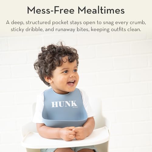 Bella Tunno Baby Bib for Eating by Bella Tunno, Waterproof Silicone Bib with Large Food Catcher, Adjustable Fit for Babies 4-12 months & Toddlers 1-3 Years, Boys & Girls, Let The Dogs Out - Image 4
