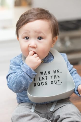 Bella Tunno Baby Bib for Eating by Bella Tunno, Waterproof Silicone Bib with Large Food Catcher, Adjustable Fit for Babies 4-12 months & Toddlers 1-3 Years, Boys & Girls, Let The Dogs Out - Image 2