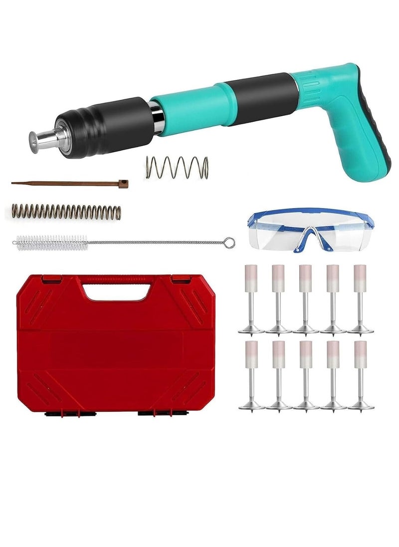HARIVAR MART HARIVAR MART Nail Wall Fastening Tool for Cement Wall  Manual Steel Nails Gun Portable Concrete Nail Gun with 10 Nails  Lightweight and Efficient Household Woodworking Tool For Drilling Up A Wall  - Image 1