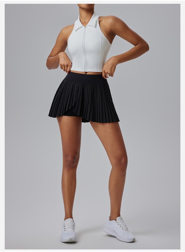 Women's Golf Short Skirt High Elasticity Running Tennis Sports Yoga Pleated Skirt  Style Anti-Light Walking  - Image 3
