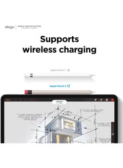 Elago Classic Pencil Case Compatible with Apple Pencil 2nd Generation Cover Sleeve, Classic Design, Compatible with Magnetic Charging and Double Tap - Stone  - Image 2
