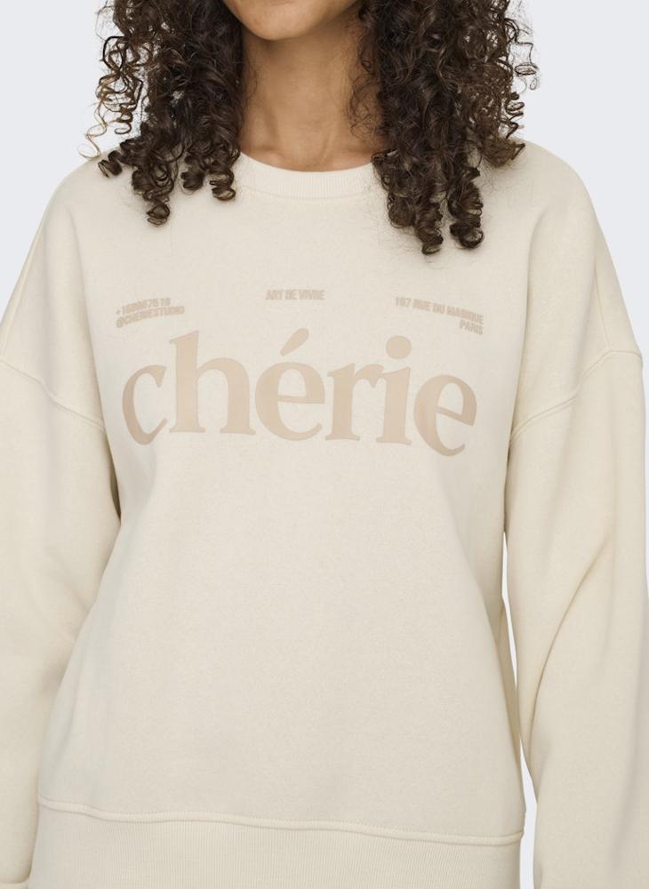 ONLY ONLBEST Long sleeve PRINT CREW NECK Sweatshirt - Image 4