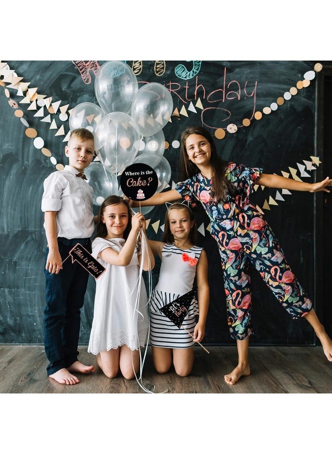 Festiko® 14 Pcs 13th Birthday Photo Booth Props - Black  Rose Gold Party Props for Teen Birthday, Make a Wish, Finally Teenager - Birthday Celebration Party Supplies for Boys  Girls - Image 4