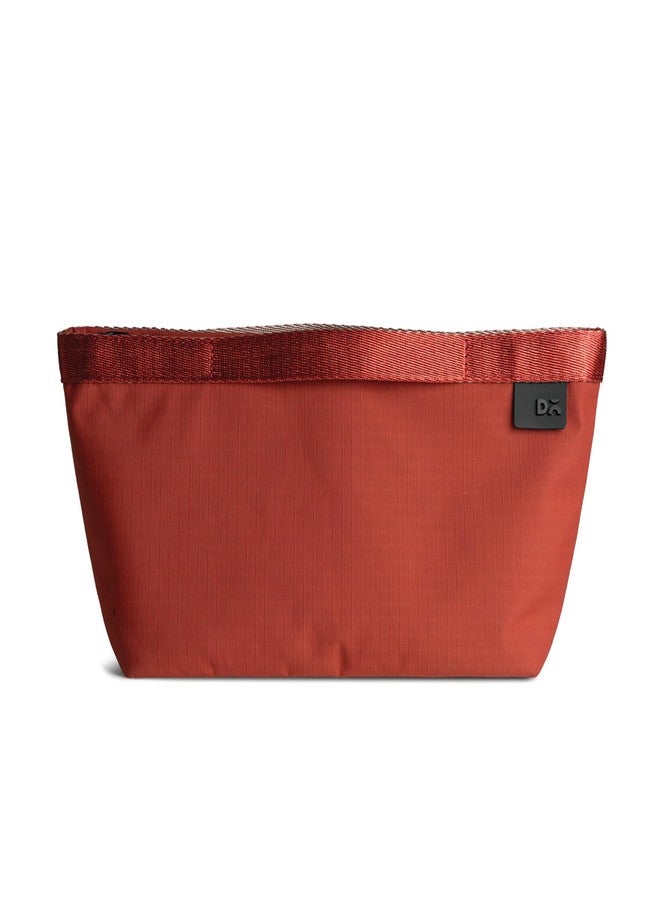 DailyObjects Medium Pivot Carry All Pouch for Men and Women |Multi Storage Slip Pockets |Lightweight|Water Repellent|Portable| Recycled Nylon Zippered| Concealed Handles| for Daily Use/Travel (Red) - Image 1
