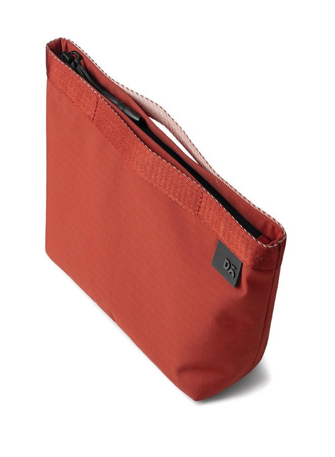 DailyObjects Medium Pivot Carry All Pouch for Men and Women |Multi Storage Slip Pockets |Lightweight|Water Repellent|Portable| Recycled Nylon Zippered| Concealed Handles| for Daily Use/Travel (Red) - Image 2