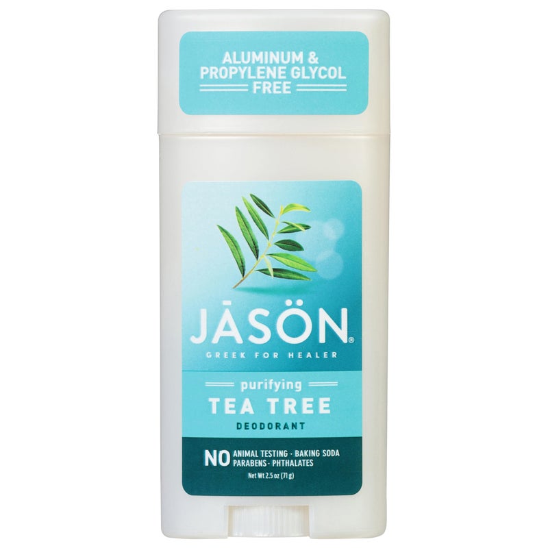 Jason Aluminum Free Deodorant Stick Purifying Tea Tree 25 Oz Pack of 3